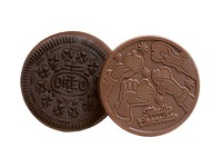 Four-Bite Oreo® Cookie with Custom Engraved Chocolate (3.2 in.)