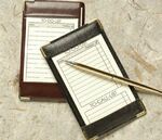 Leather Jotter Pad Holder