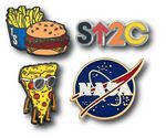 Custom Lapel Pins - 1 1/8" (1.125") Cloisonne Hard Enamel
