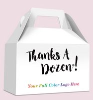 Gable Box ~ Thanks A Dozen w/Your Full Color Logo/Imprint - Boxes, Tubes-Packaging