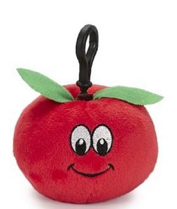 Apple Backpack Clip Stuffed Fruit