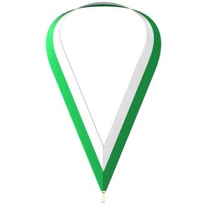 Green & White Neckband (1-1/2" x 34")
