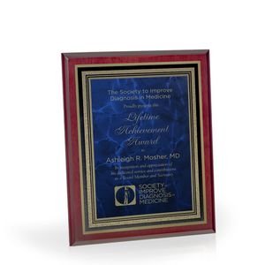 Classique Mahogany Finish Award Plaque, 8"x10"