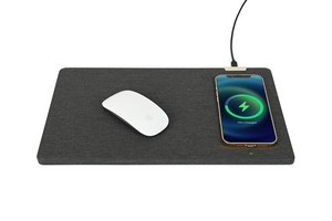 Eden Wireless Charging Mouse Pad - Charcoal Heather