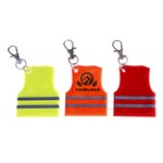 PVC Reflective Vest Keychain