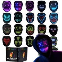Face Changing LED Light Up Luminous Mask For Party - Masks