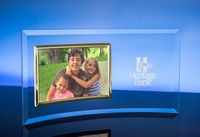 Horizontal Picture Frame w/Gold Trim (5" x 7")