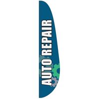 3' x 15' Custom Single Reverse Feather Flag - Flags, Banners