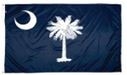 South Carolina Indoor Parade Flag w/Pole And Fringe (5'x8') - Flags