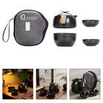 Portable Ceramic Tea Set W/ 180Ml Teapot