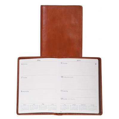 Italian Leather Desk Size Planner