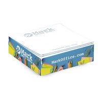 Adhesive Cube | 3 3/8" x 3 3/8" x 1" | Full Color - Sticky Notes