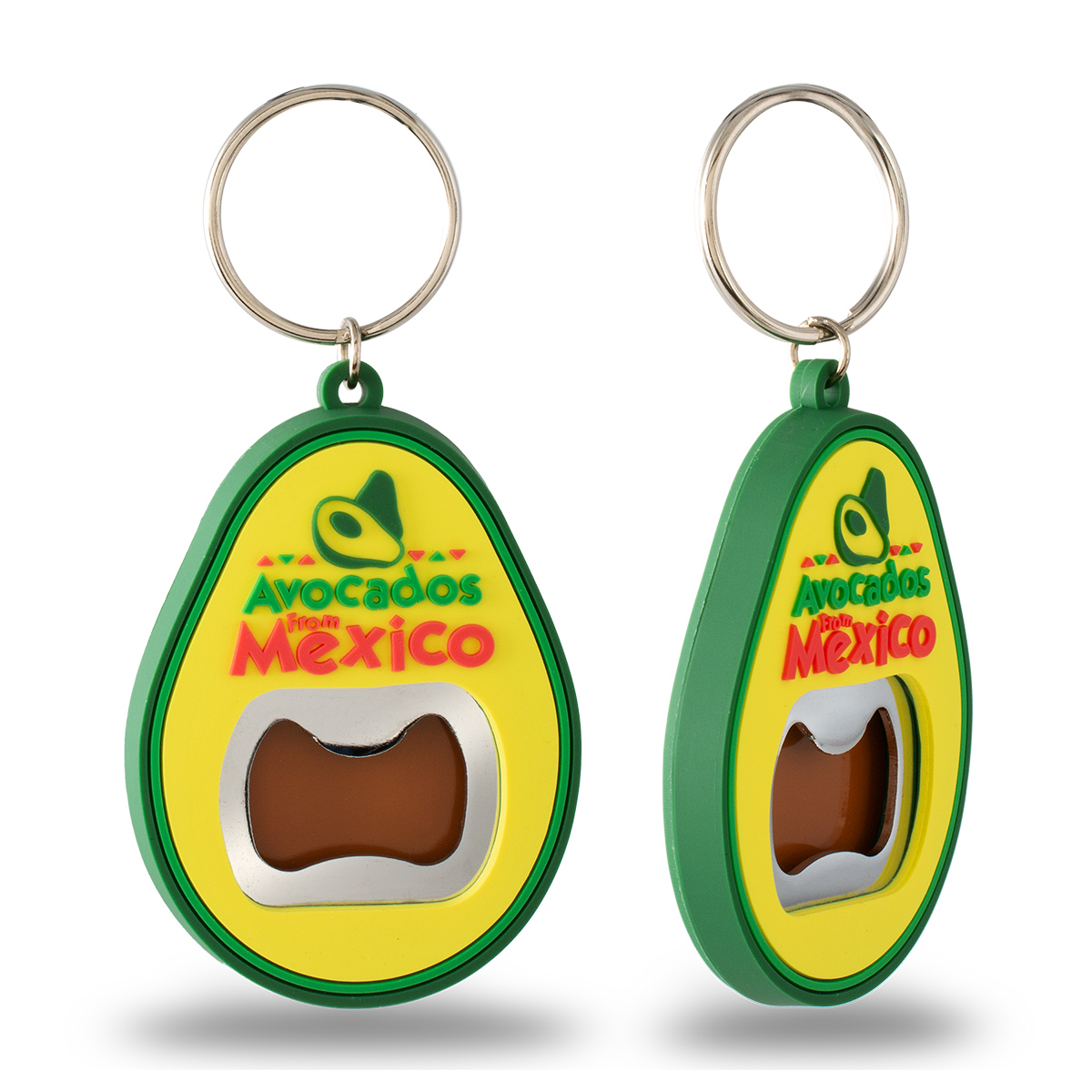 Soft PVC Custom Bottle Opener Keychain - Key Chains / Rings, Openers
