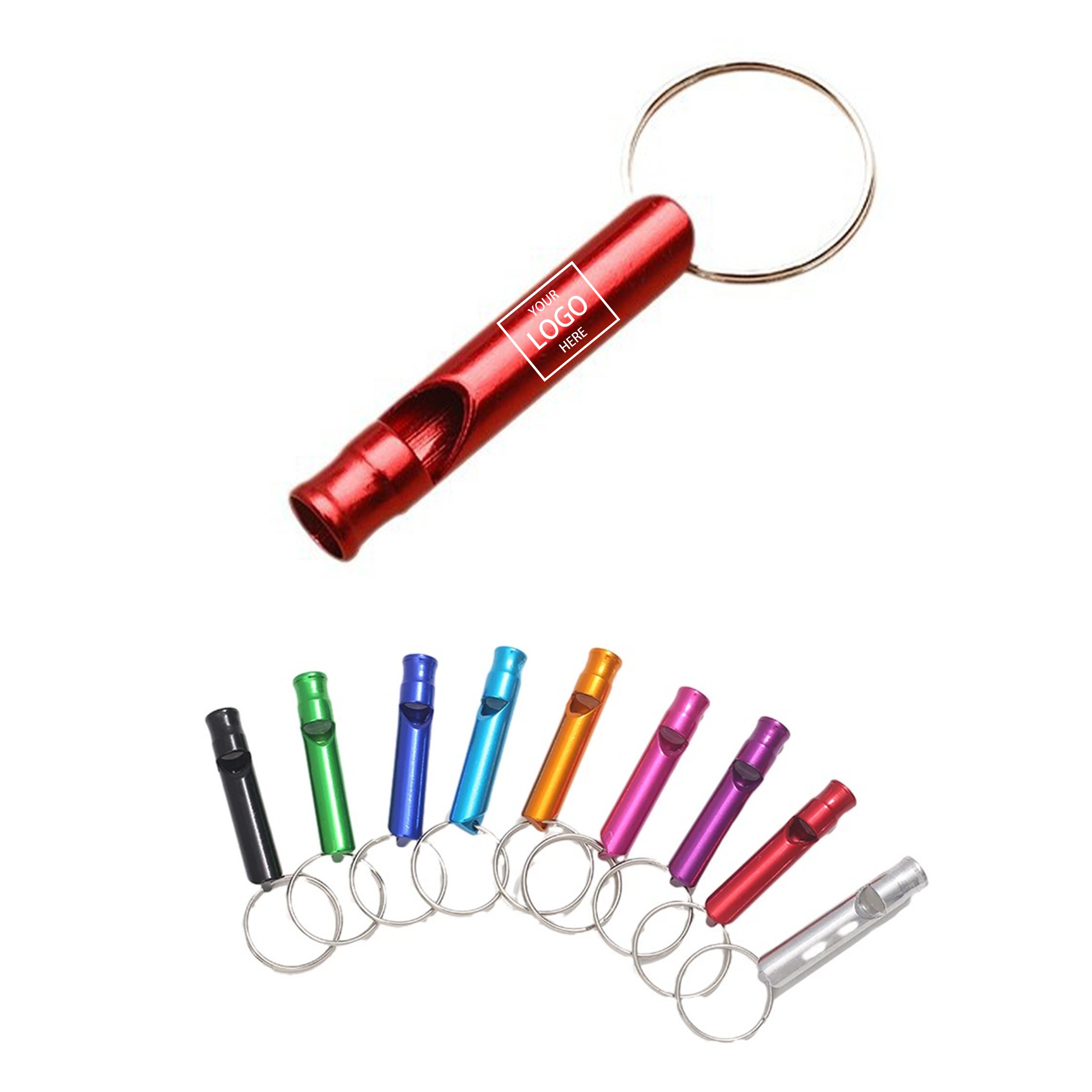 Emergency Whistle w/Keychain - Whistles, Key Chains / Rings