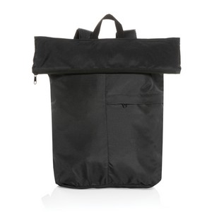 Dillon AWARE™ rPET Lightweight Foldable Backpack - Black