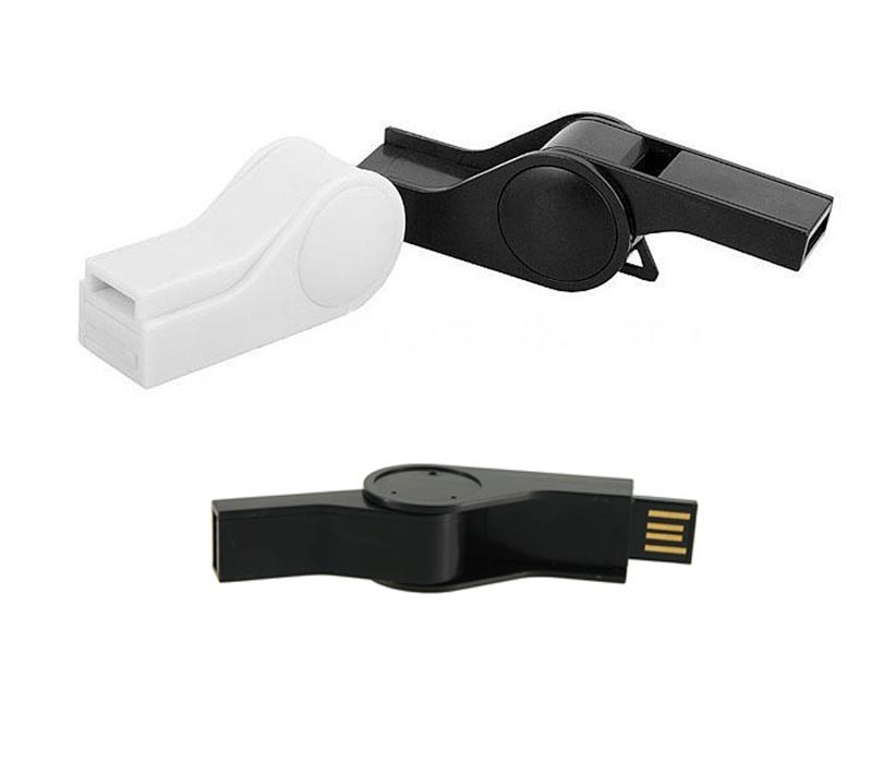 512 MB Retractable Whistle USB Flash Drive - Flash Drives, Whistles