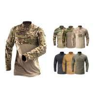 Long-sleeved Camouflage Combat Uniform - Uniforms, Shirts