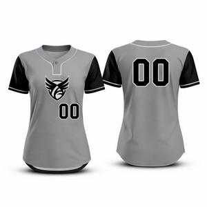 Women's Custom One Button Softball Jersey 180 GSM - Shirts, Uniforms