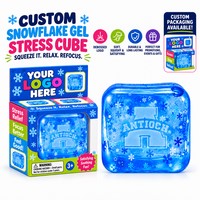 Squishy Ice Cube Stress Ball with Star - Squeeze Toys