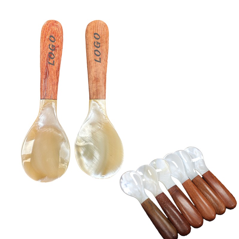 Wooden Handle Conch Spoon - Spoons