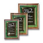 Metallic Fusion Plaque - Walnut/Green