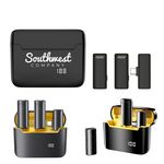 Dual Wireless Lapel Microphone with Charging Case