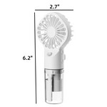 Portable Handheld Rechargeable Mist Fan with Up to 8 Hours of Battery Life