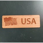 American Flag Hardwood Bookmarks - FLG05-08A
