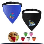 PupHug Adjustable Cotton Canvas Dog Bandana Collar - L