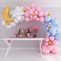 Twinkle Twinkle Little Star Moon & Star Balloon Garland Kit - Balloons
