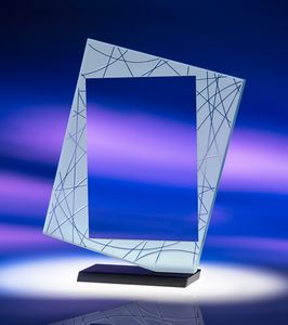 7.5" Direction Jade Crystal Award