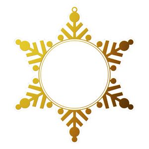 Vibraprint® Acrylic Snowflake Ornaments (3")