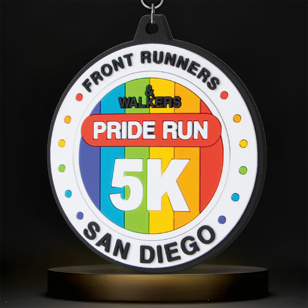 Custom Soft 2D PVC Medal (2" Round or 2.25"x1.5" Rectangle) - Medals