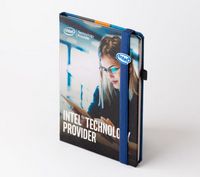 Professional A4 Pic Full Cover Printed Notebook (7.75"x10.25") - includes branded pages - Notebooks, Journals