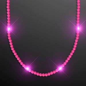 Still-Light Pink Beads No-Flash Necklace - BLANK - Beads, Necklaces