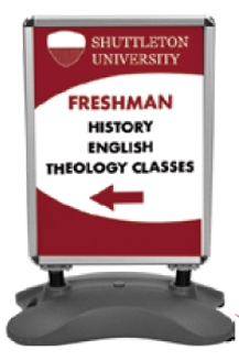 Whirlwind Outdoor Double-Sided Sign Stand - Signs, Displays
