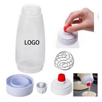 PP Material Hand Crank Batter Mixing Bottle - Bottles, Mixers