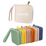 Multi Purpose Portable Silicone Square Organizer Zipper Bag For Samll Items and Cosmetic