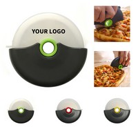 Stainless Steel Pizza Wheel Cutter With Safety Cover 4" Length X 4" Width - Knives, Utensils